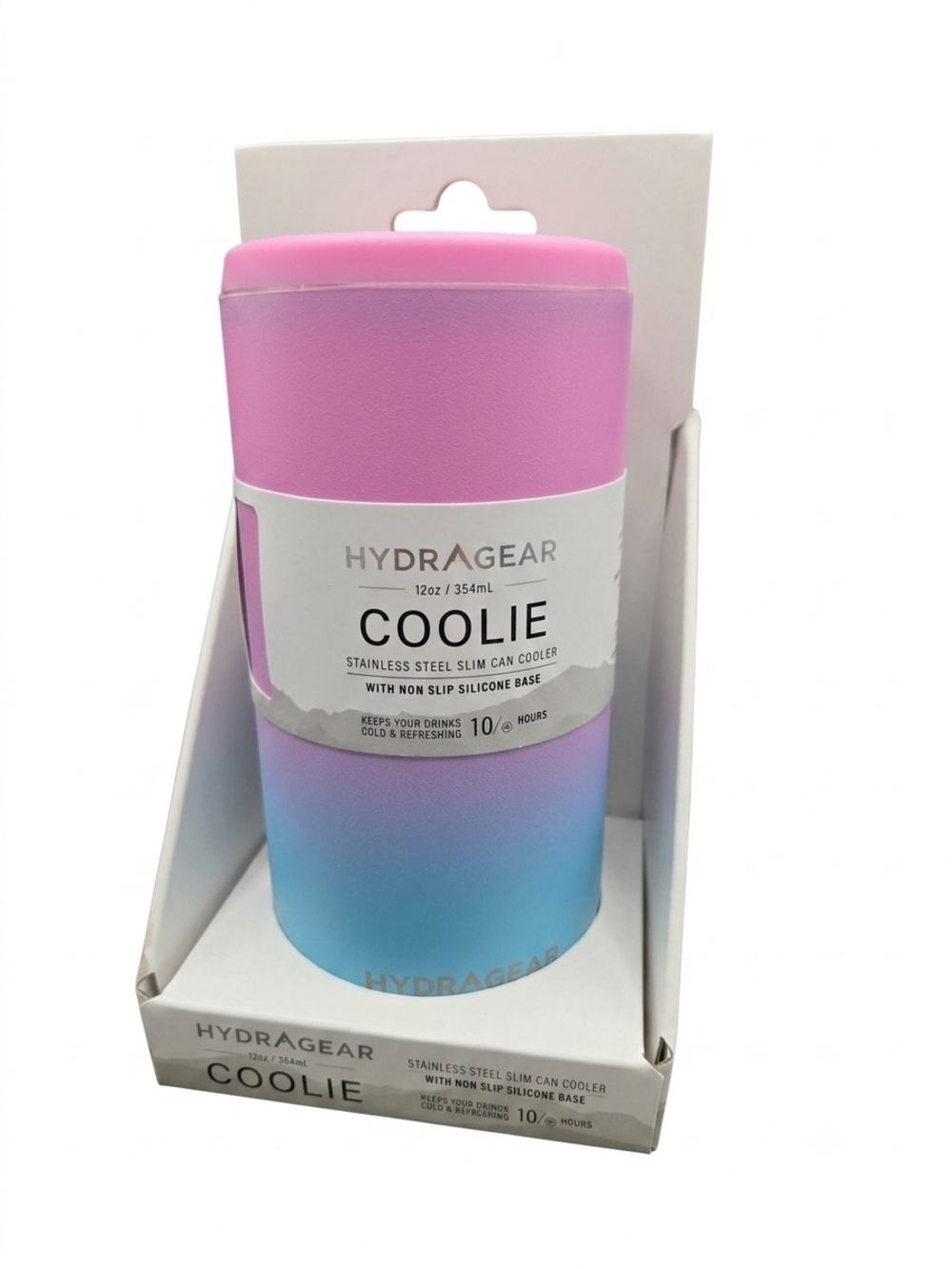 Hydragear Coolie Stainless Steel Slim Can Cooler - Pink to Blue Ombre